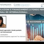 Finanziamenti agevolati e fondo perduto nazionali ed internazionali #finsubito agevolazioni